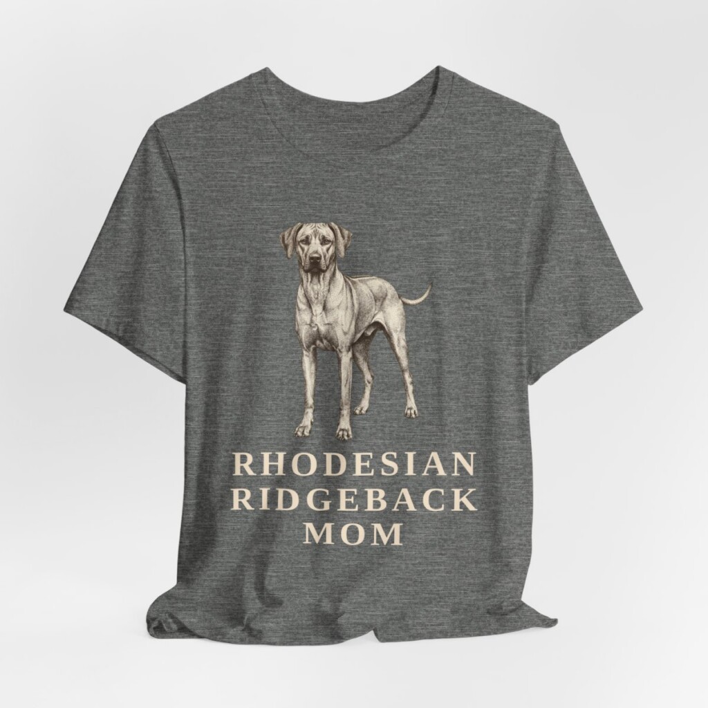 Rhodesian Ridgeback Mom Shirt, Vintage Dog Sketch Tee, Dog Mom Gift