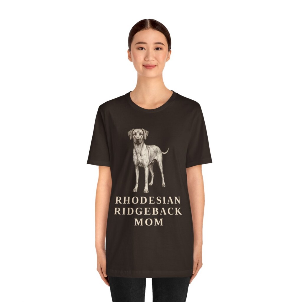 Rhodesian Ridgeback Mom Shirt, Vintage Dog Sketch Tee, Dog Mom Gift