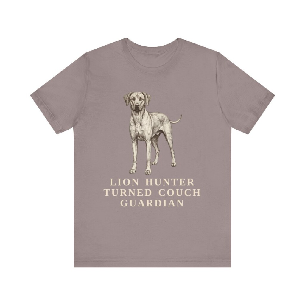 Rhodesian Ridgeback Humor Shirt, Vintage Dog Sketch Tee, Dog Humor Gift