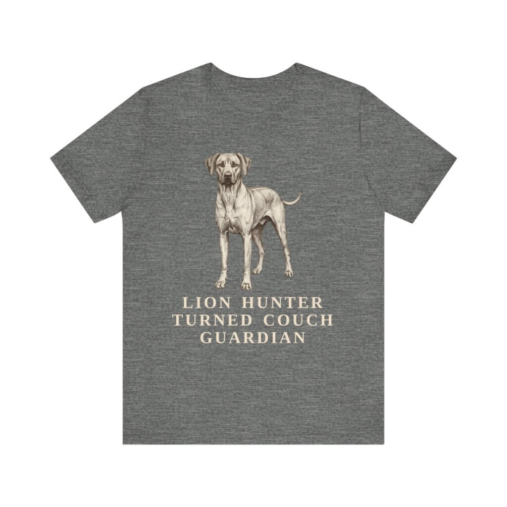 Rhodesian Ridgeback Humor Shirt, Vintage Dog Sketch Tee, Dog Humor Gift