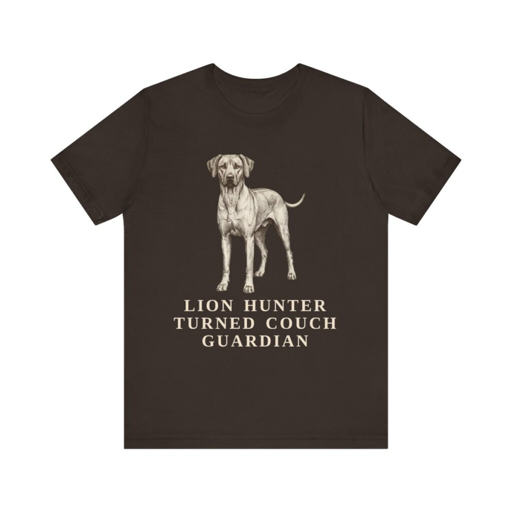 Rhodesian Ridgeback Humor Shirt, Vintage Dog Sketch Tee, Dog Humor Gift