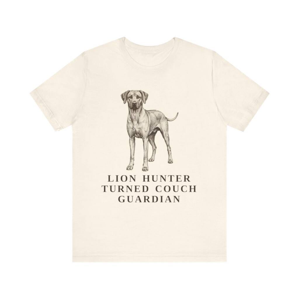 Rhodesian Ridgeback Humor Shirt, Vintage Dog Sketch Tee, Dog Humor Gift