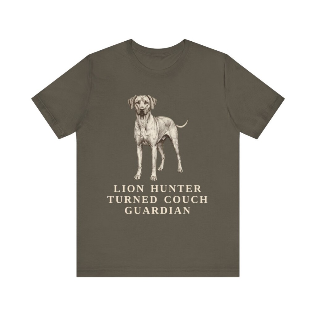 Rhodesian Ridgeback Humor Shirt, Vintage Dog Sketch Tee, Dog Humor Gift