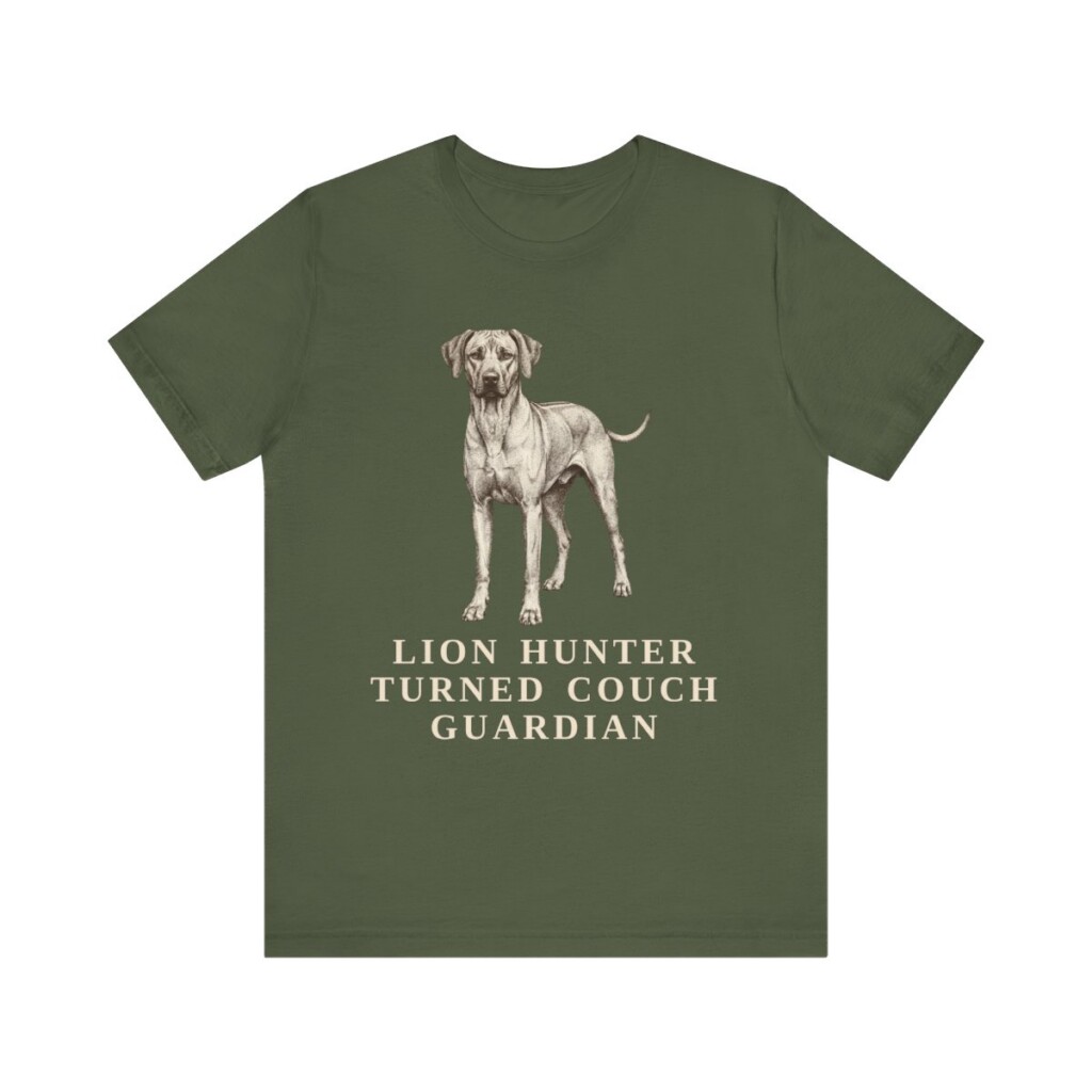Rhodesian Ridgeback Humor Shirt, Vintage Dog Sketch Tee, Dog Humor Gift