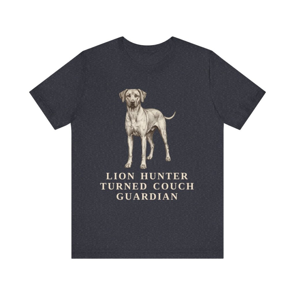 Rhodesian Ridgeback Humor Shirt, Vintage Dog Sketch Tee, Dog Humor Gift