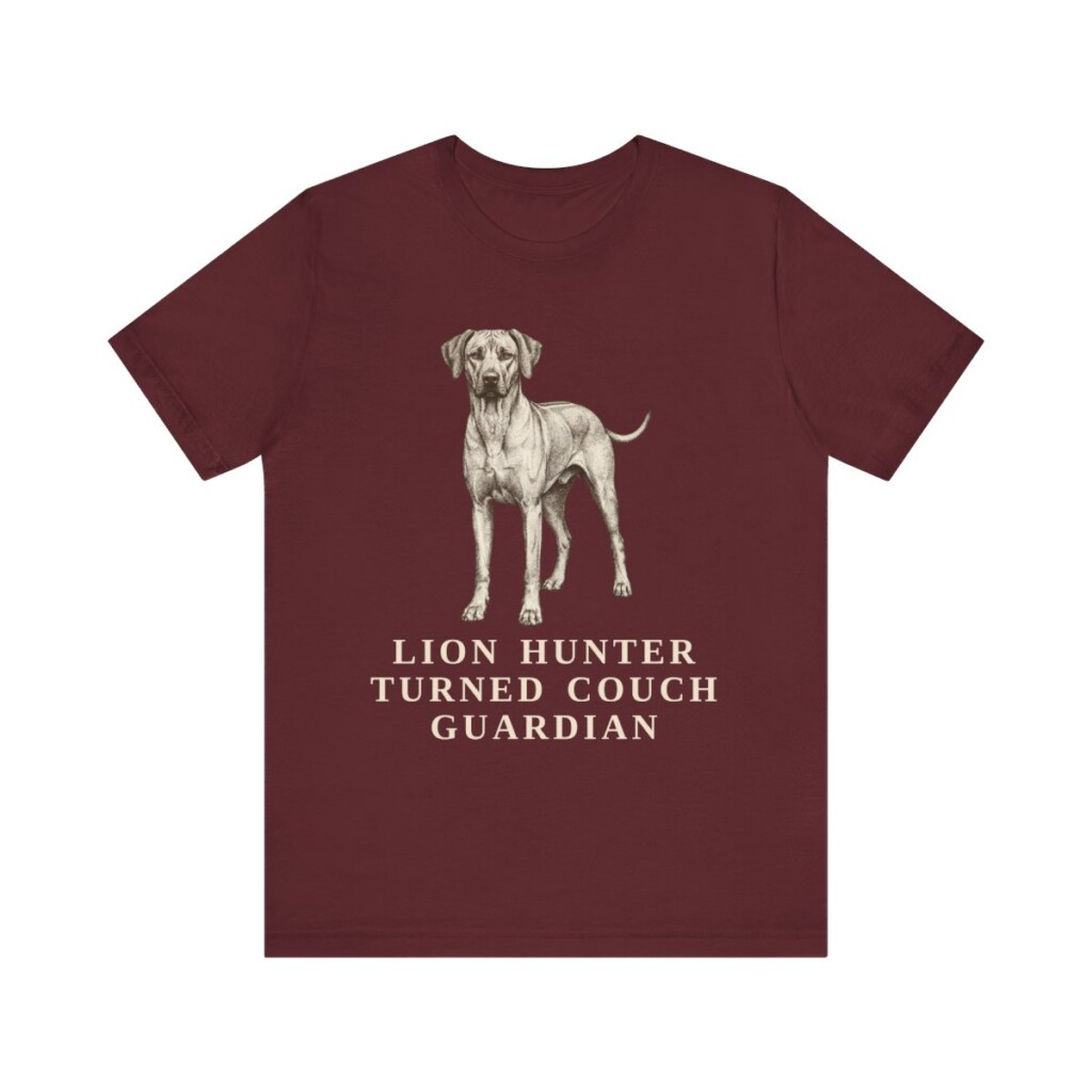 Rhodesian Ridgeback Humor Shirt, Vintage Dog Sketch Tee, Dog Humor Gift