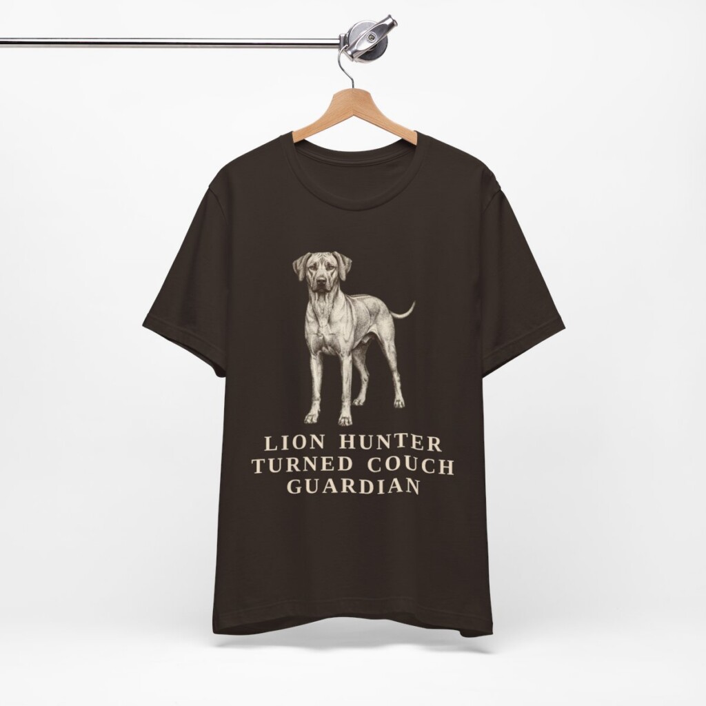 Rhodesian Ridgeback Humor Shirt, Vintage Dog Sketch Tee, Dog Humor Gift