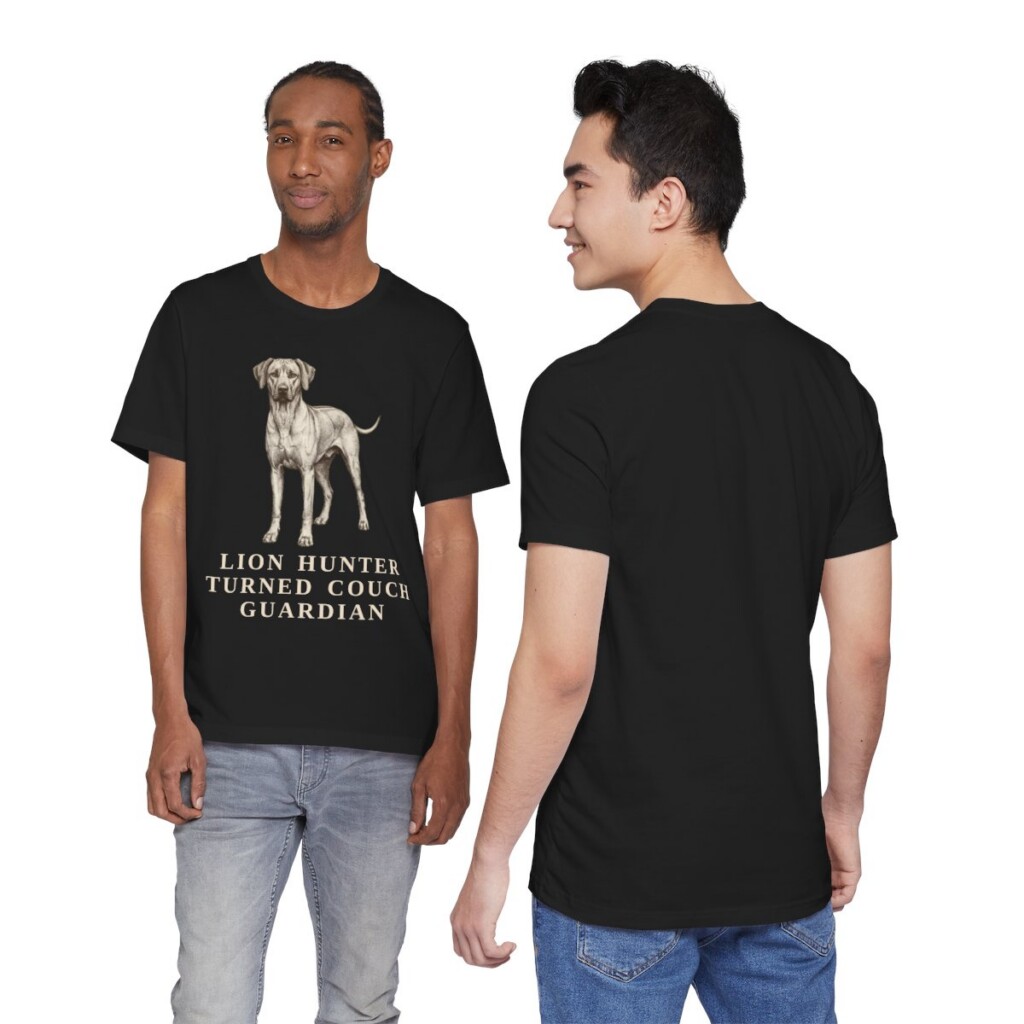 Rhodesian Ridgeback Humor Shirt, Vintage Dog Sketch Tee, Dog Humor Gift