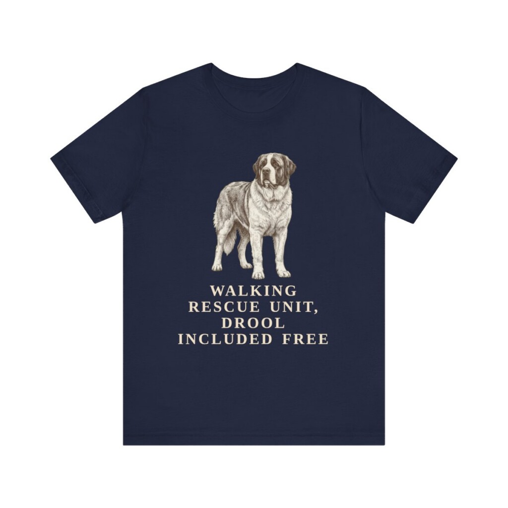 Saint Bernard Humor Shirt, Vintage Dog Sketch Tee, Dog Humor Gift Saint Bernard Humor Shirt, Vintage Dog Sketch Tee, Dog Humor Gift