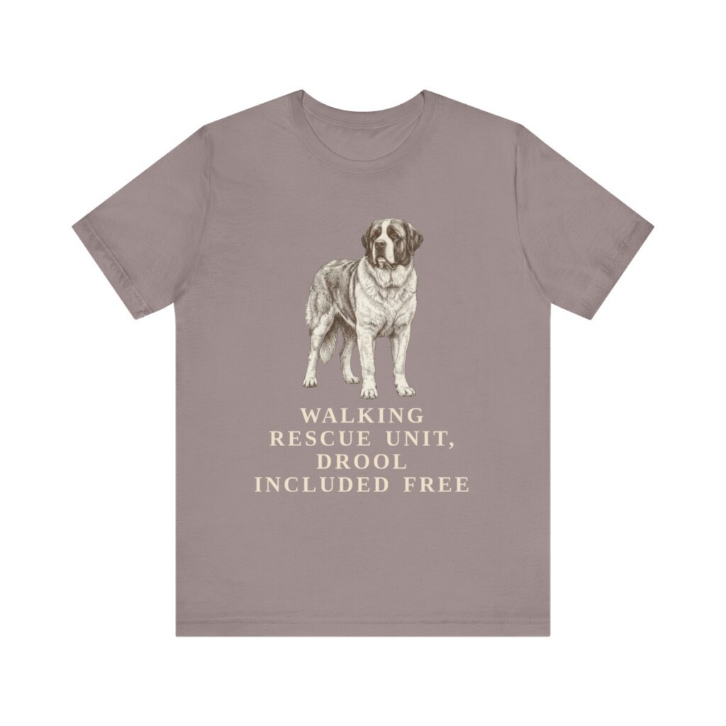 Saint Bernard Humor Shirt, Vintage Dog Sketch Tee, Dog Humor Gift Saint Bernard Humor Shirt, Vintage Dog Sketch Tee, Dog Humor Gift