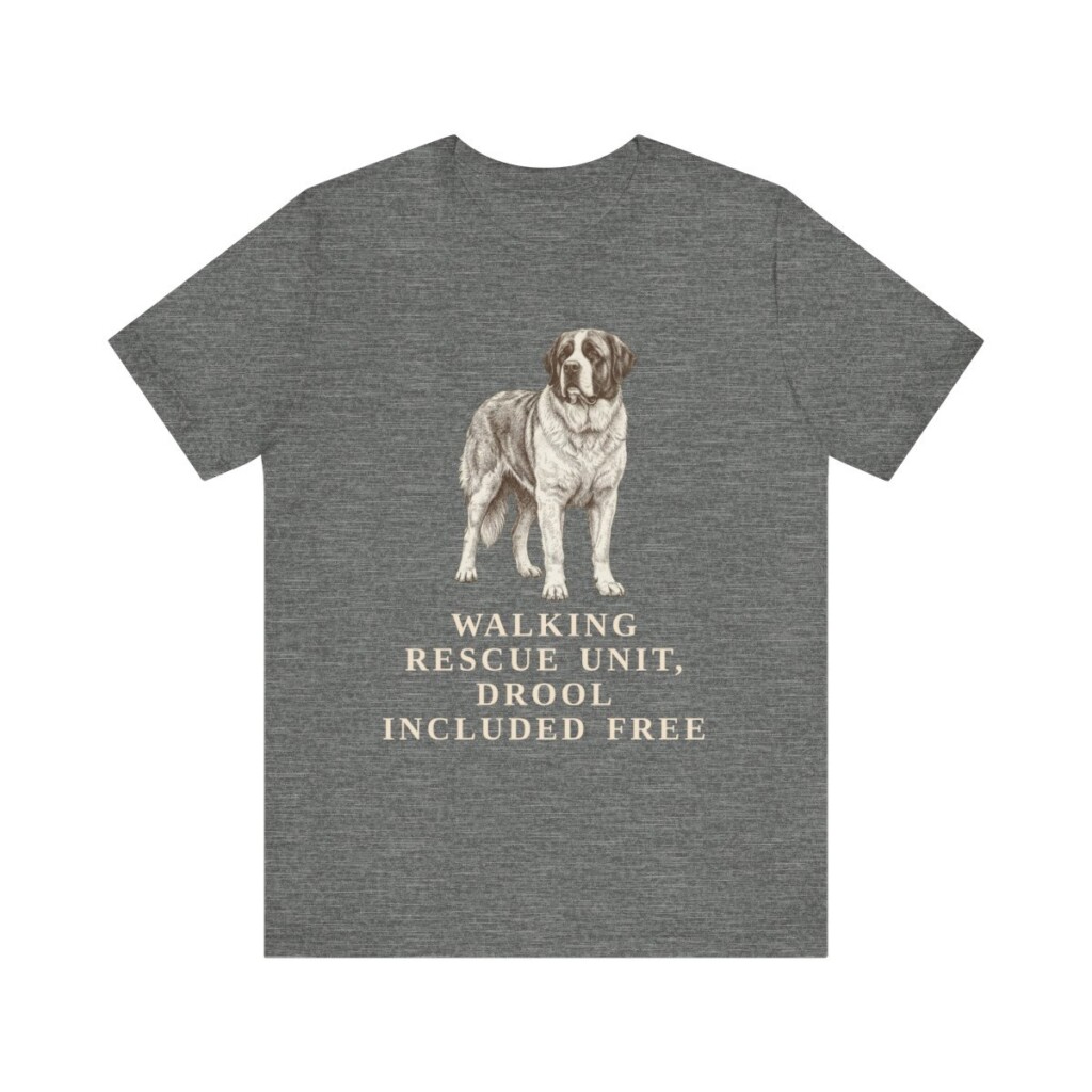 Saint Bernard Humor Shirt, Vintage Dog Sketch Tee, Dog Humor Gift Saint Bernard Humor Shirt, Vintage Dog Sketch Tee, Dog Humor Gift