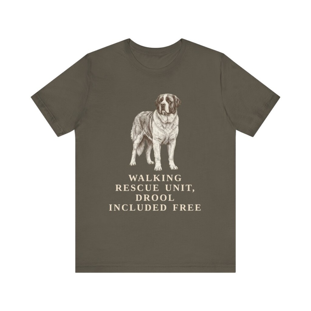 Saint Bernard Humor Shirt, Vintage Dog Sketch Tee, Dog Humor Gift Saint Bernard Humor Shirt, Vintage Dog Sketch Tee, Dog Humor Gift