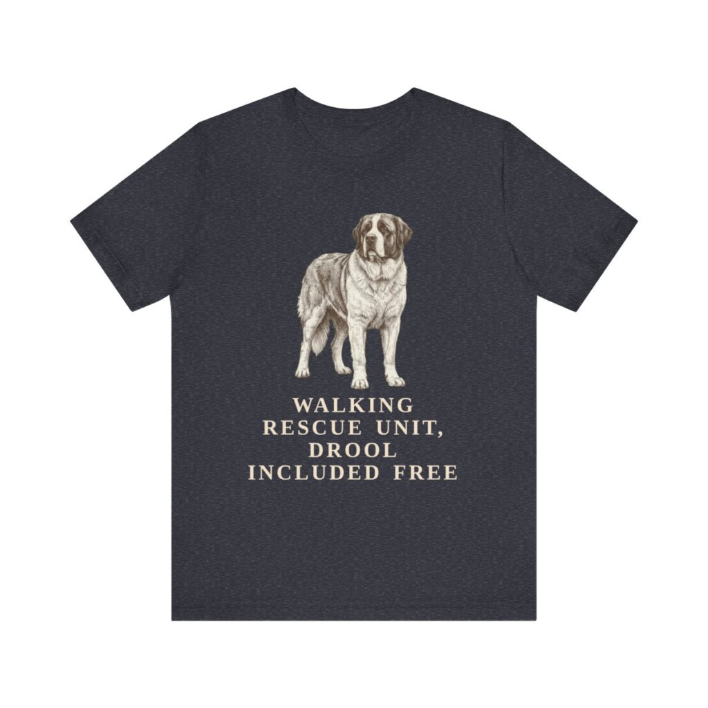 Saint Bernard Humor Shirt, Vintage Dog Sketch Tee, Dog Humor Gift Saint Bernard Humor Shirt, Vintage Dog Sketch Tee, Dog Humor Gift