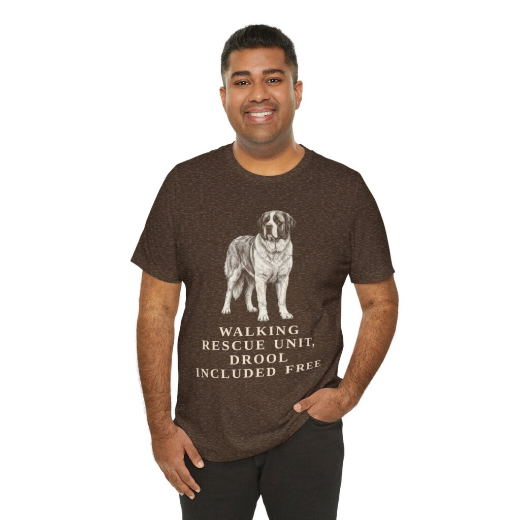 Saint Bernard Humor Shirt, Vintage Dog Sketch Tee, Dog Humor Gift Saint Bernard Humor Shirt, Vintage Dog Sketch Tee, Dog Humor Gift