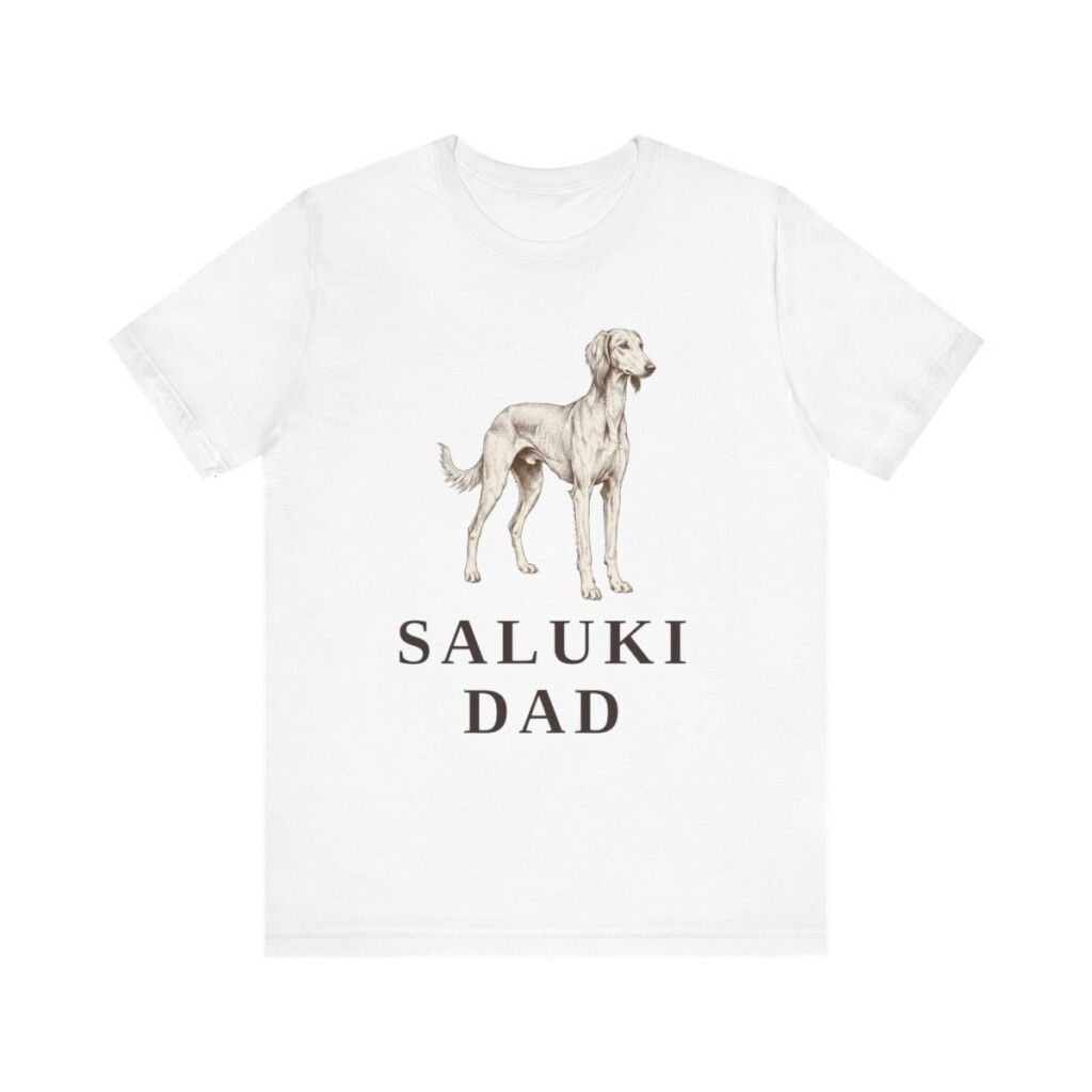 Saluki Dad Shirt, Vintage Dog Sketch Tee, Dog Dad Gift Saluki Dad Shirt, Vintage Dog Sketch Tee, Dog Dad Gift
