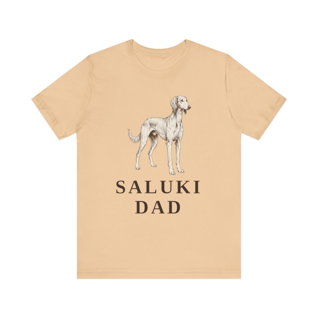 Saluki Dad Shirt, Vintage Dog Sketch Tee, Dog Dad Gift Saluki Dad Shirt, Vintage Dog Sketch Tee, Dog Dad Gift