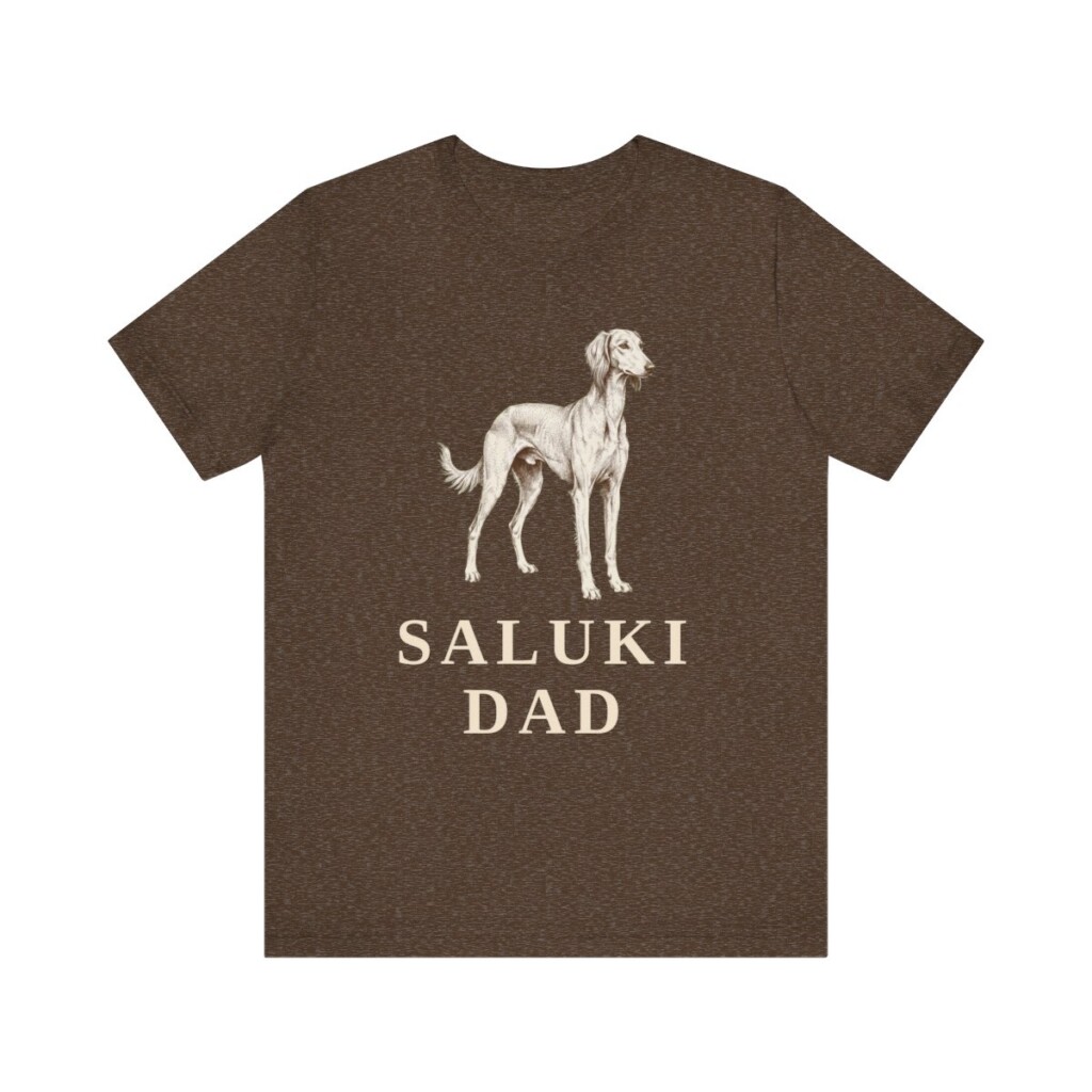 Saluki Dad Shirt, Vintage Dog Sketch Tee, Dog Dad Gift Saluki Dad Shirt, Vintage Dog Sketch Tee, Dog Dad Gift