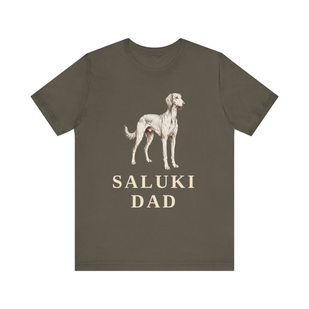 Saluki Dad Shirt, Vintage Dog Sketch Tee, Dog Dad Gift Saluki Dad Shirt, Vintage Dog Sketch Tee, Dog Dad Gift