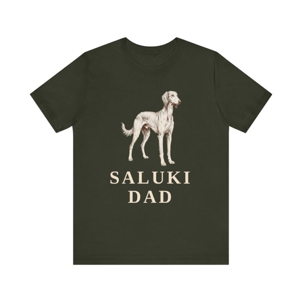 Saluki Dad Shirt, Vintage Dog Sketch Tee, Dog Dad Gift Saluki Dad Shirt, Vintage Dog Sketch Tee, Dog Dad Gift