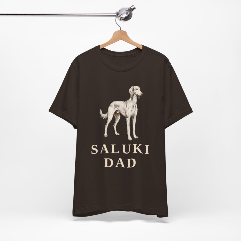 Saluki Dad Shirt, Vintage Dog Sketch Tee, Dog Dad Gift Saluki Dad Shirt, Vintage Dog Sketch Tee, Dog Dad Gift