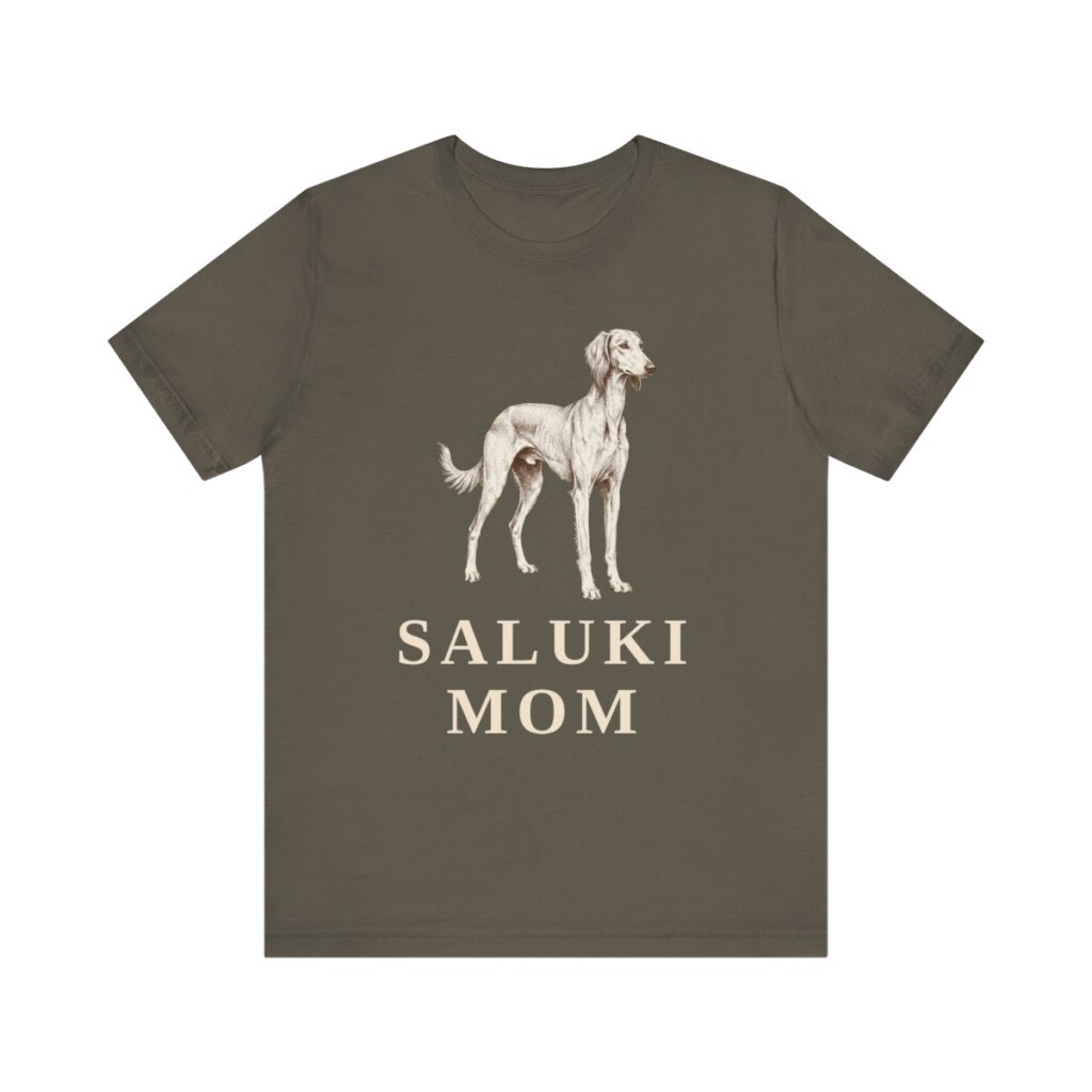Saluki Mom Shirt, Vintage Dog Sketch Tee, Dog Mom Gift
