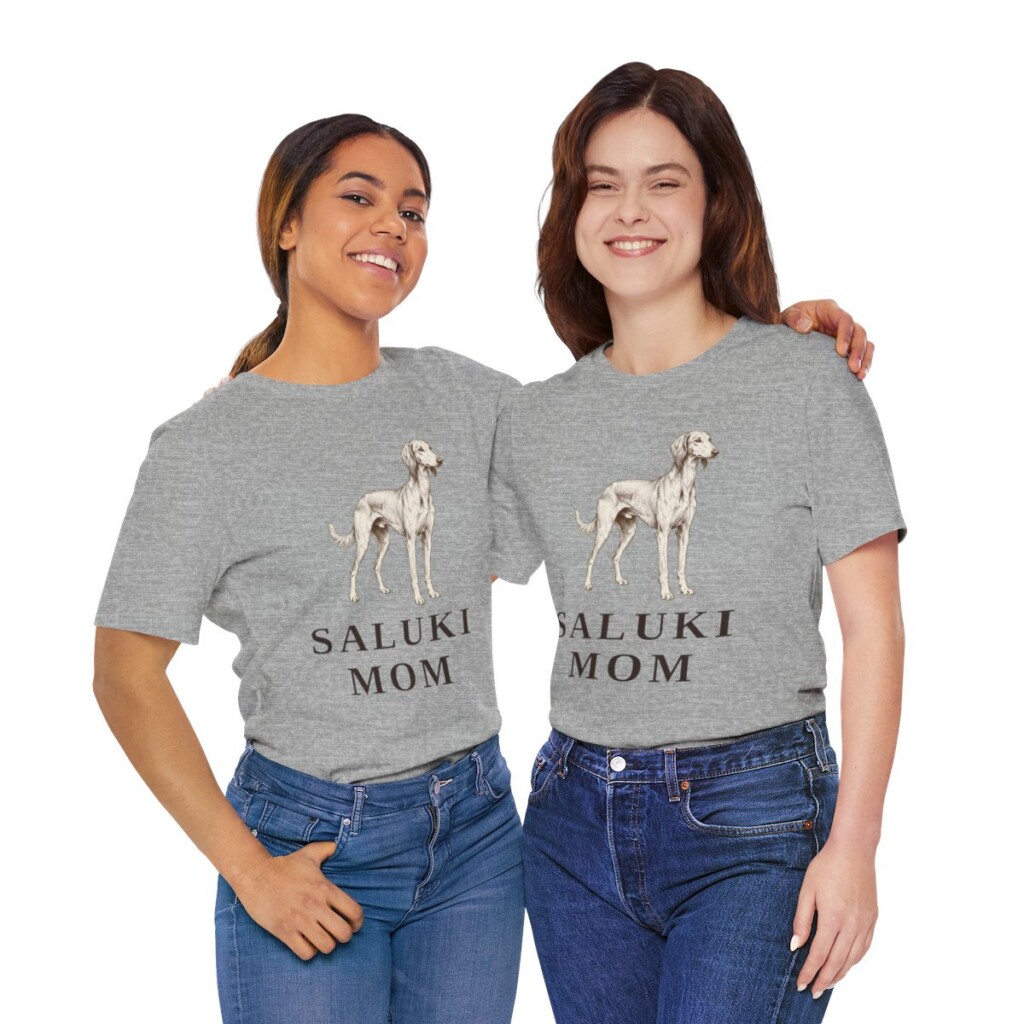 Saluki Mom Shirt, Vintage Dog Sketch Tee, Dog Mom Gift