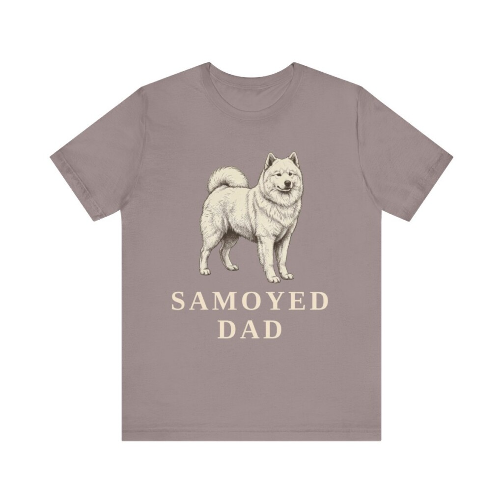 Samoyed Dad Shirt, Vintage Dog Sketch Tee, Dog Dad Gift