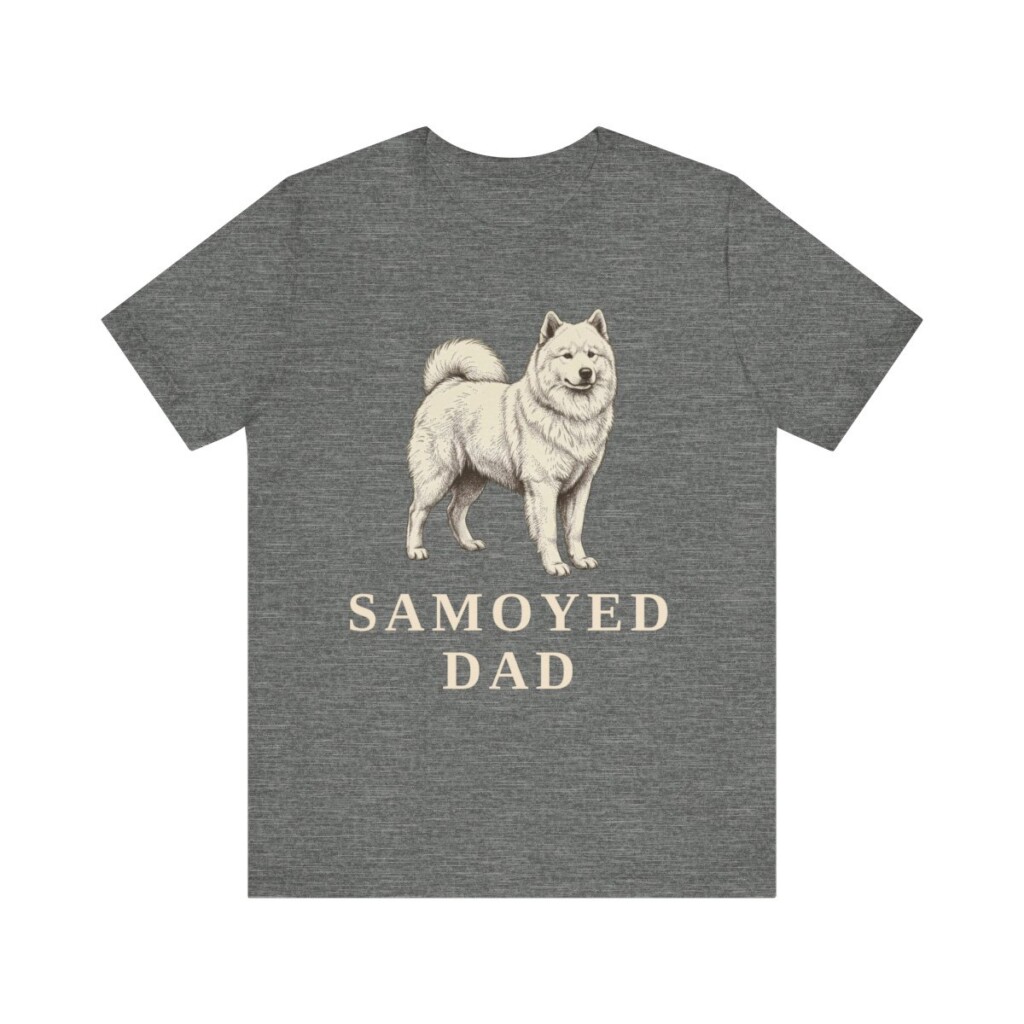 Samoyed Dad Shirt, Vintage Dog Sketch Tee, Dog Dad Gift