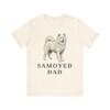 Samoyed Dad Shirt, Vintage Dog Sketch Tee, Dog Dad Gift