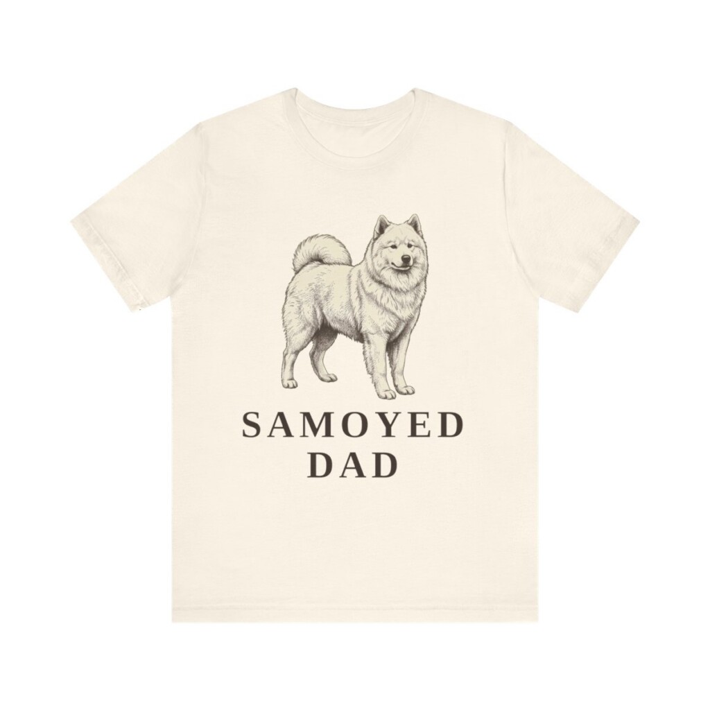 Samoyed Dad Shirt, Vintage Dog Sketch Tee, Dog Dad Gift