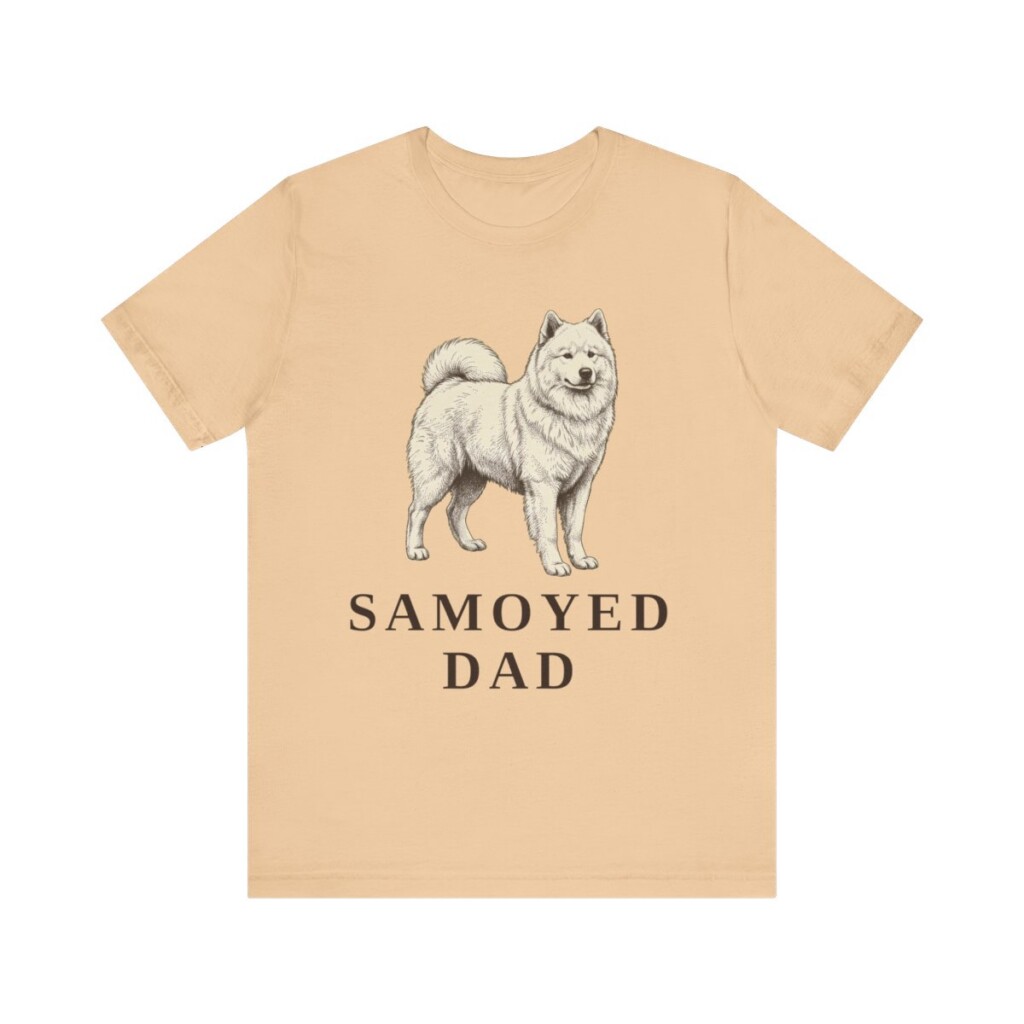 Samoyed Dad Shirt, Vintage Dog Sketch Tee, Dog Dad Gift