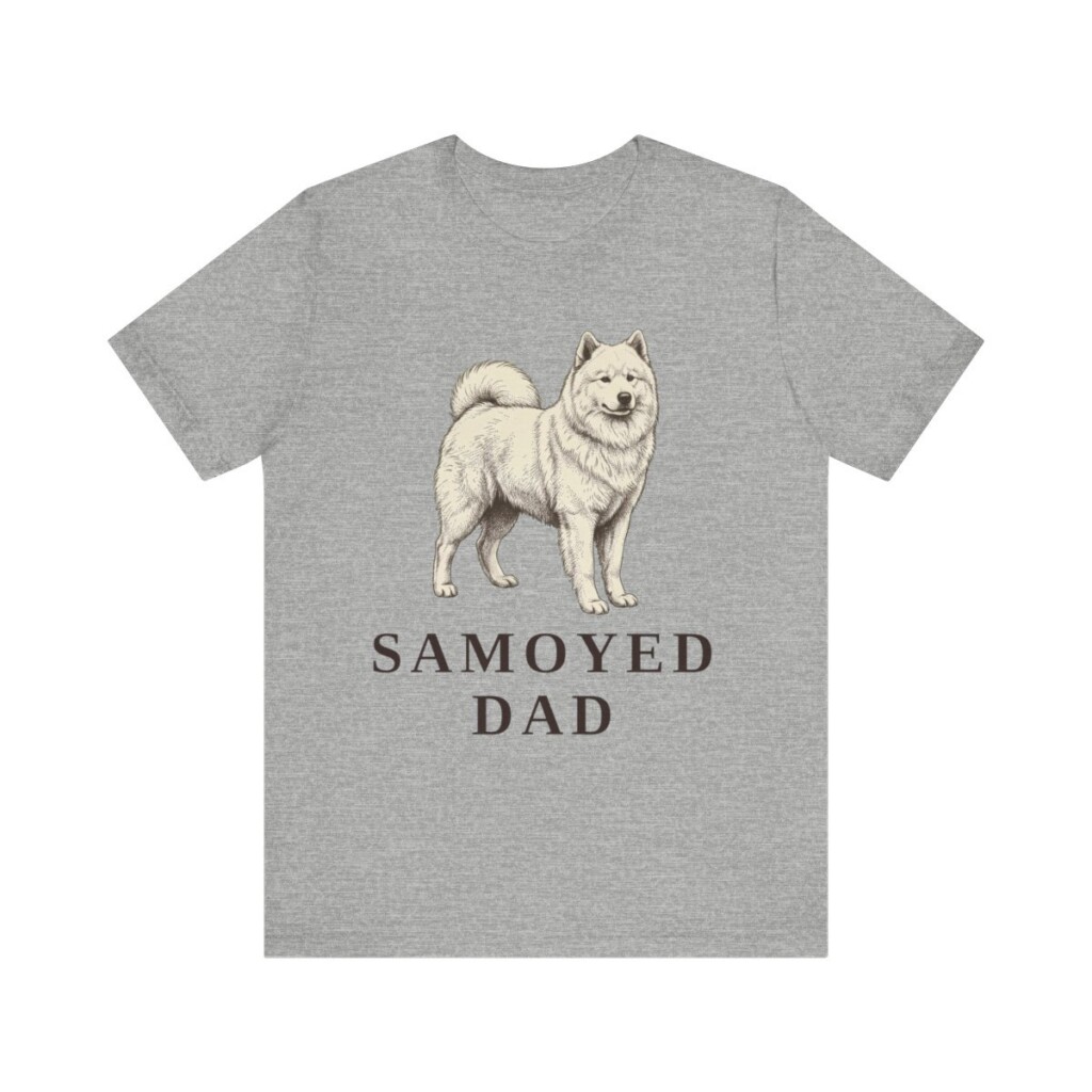 Samoyed Dad Shirt, Vintage Dog Sketch Tee, Dog Dad Gift