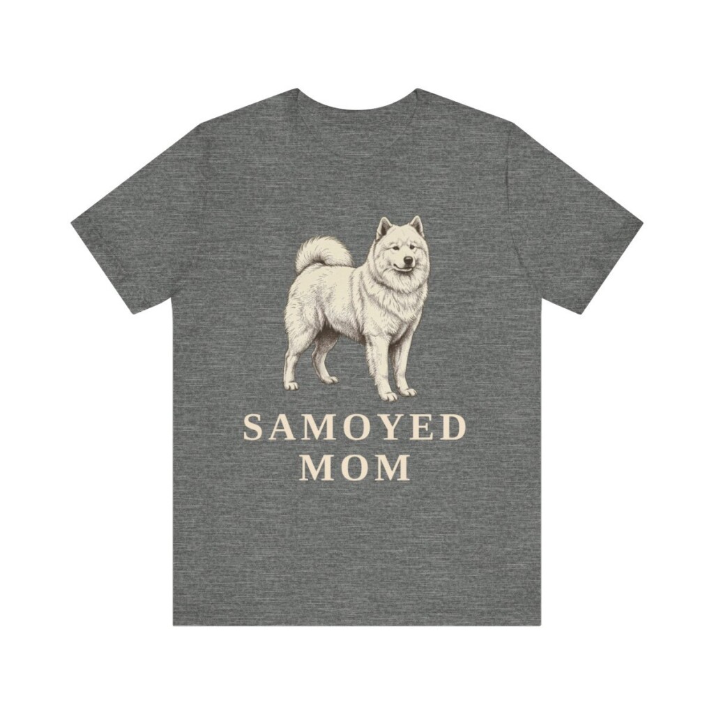 Samoyed Mom Shirt, Vintage Dog Sketch Tee, Dog Mom Gift