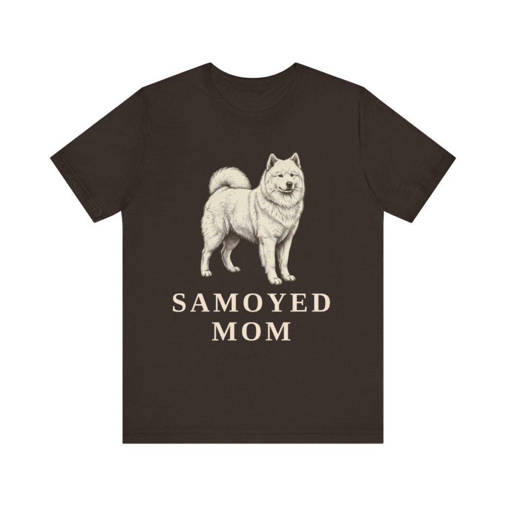Samoyed Mom Shirt, Vintage Dog Sketch Tee, Dog Mom Gift