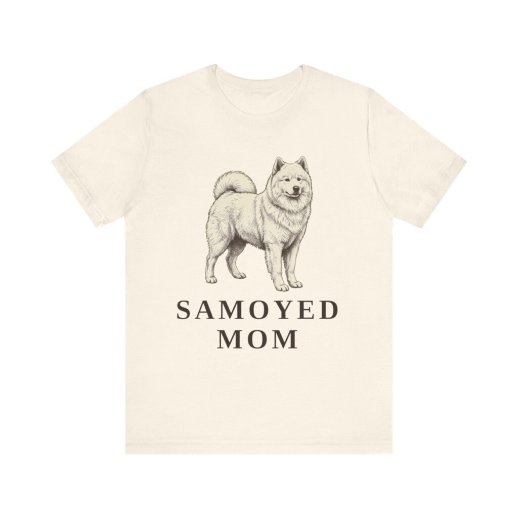 Samoyed Mom Shirt, Vintage Dog Sketch Tee, Dog Mom Gift