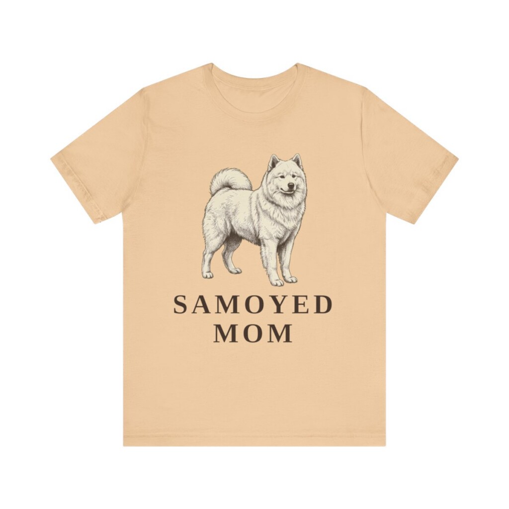 Samoyed Mom Shirt, Vintage Dog Sketch Tee, Dog Mom Gift