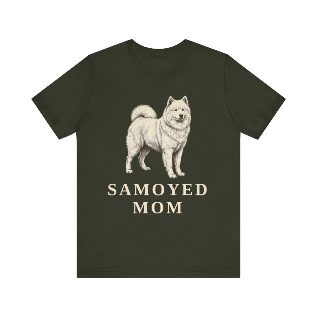 Samoyed Mom Shirt, Vintage Dog Sketch Tee, Dog Mom Gift