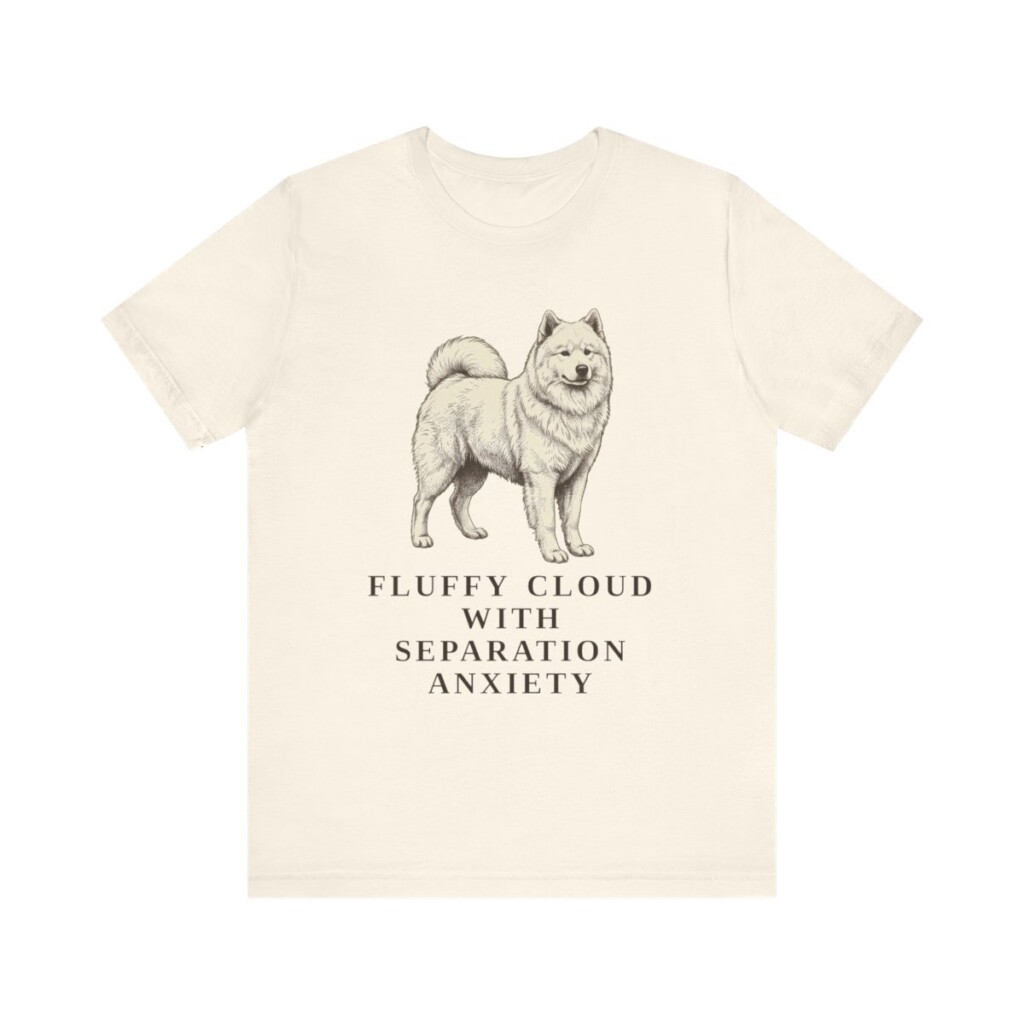 Samoyed Humor Shirt, Vintage Dog Sketch Tee, Dog Humor Gift