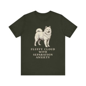 Samoyed Humor Shirt, Vintage Dog Sketch Tee, Dog Humor Gift