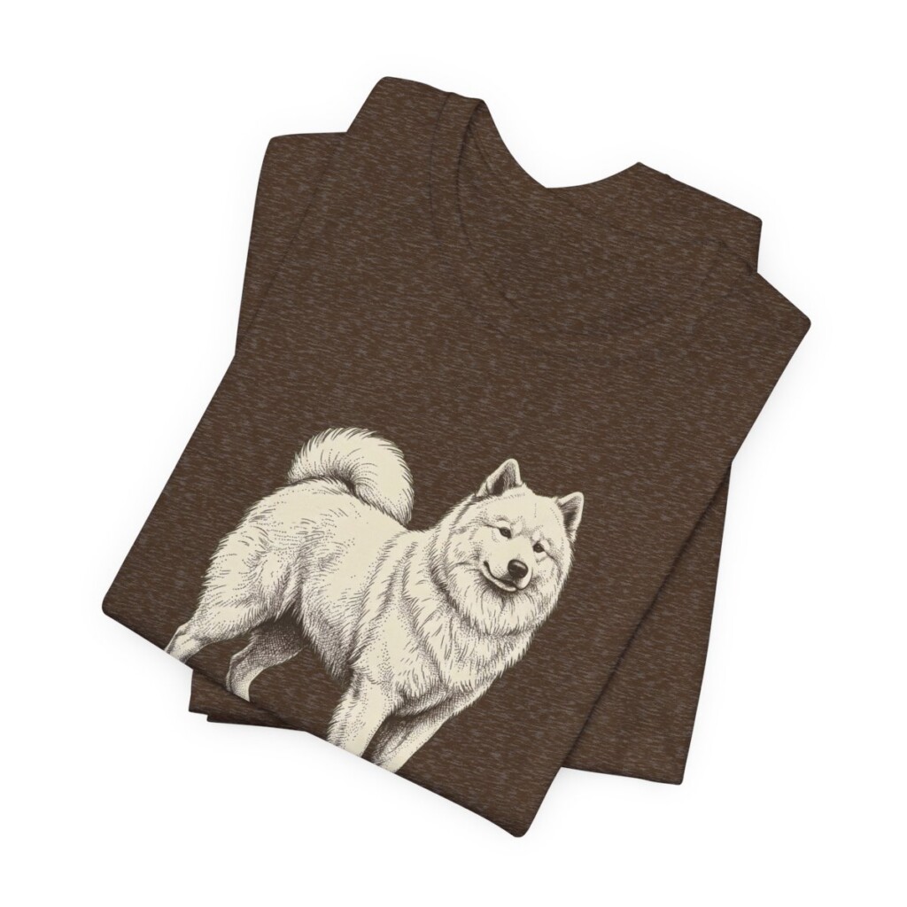 Samoyed Humor Shirt, Vintage Dog Sketch Tee, Dog Humor Gift
