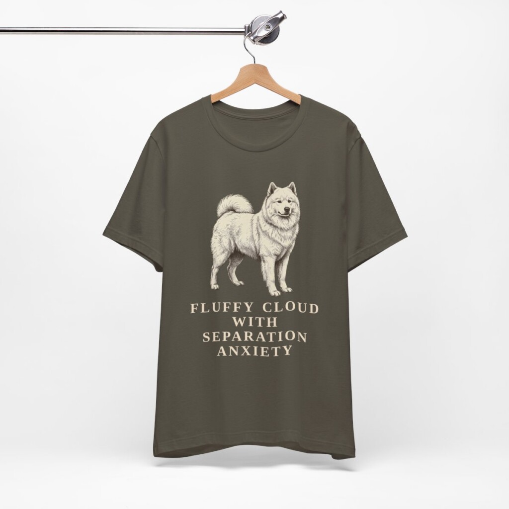 Samoyed Humor Shirt, Vintage Dog Sketch Tee, Dog Humor Gift
