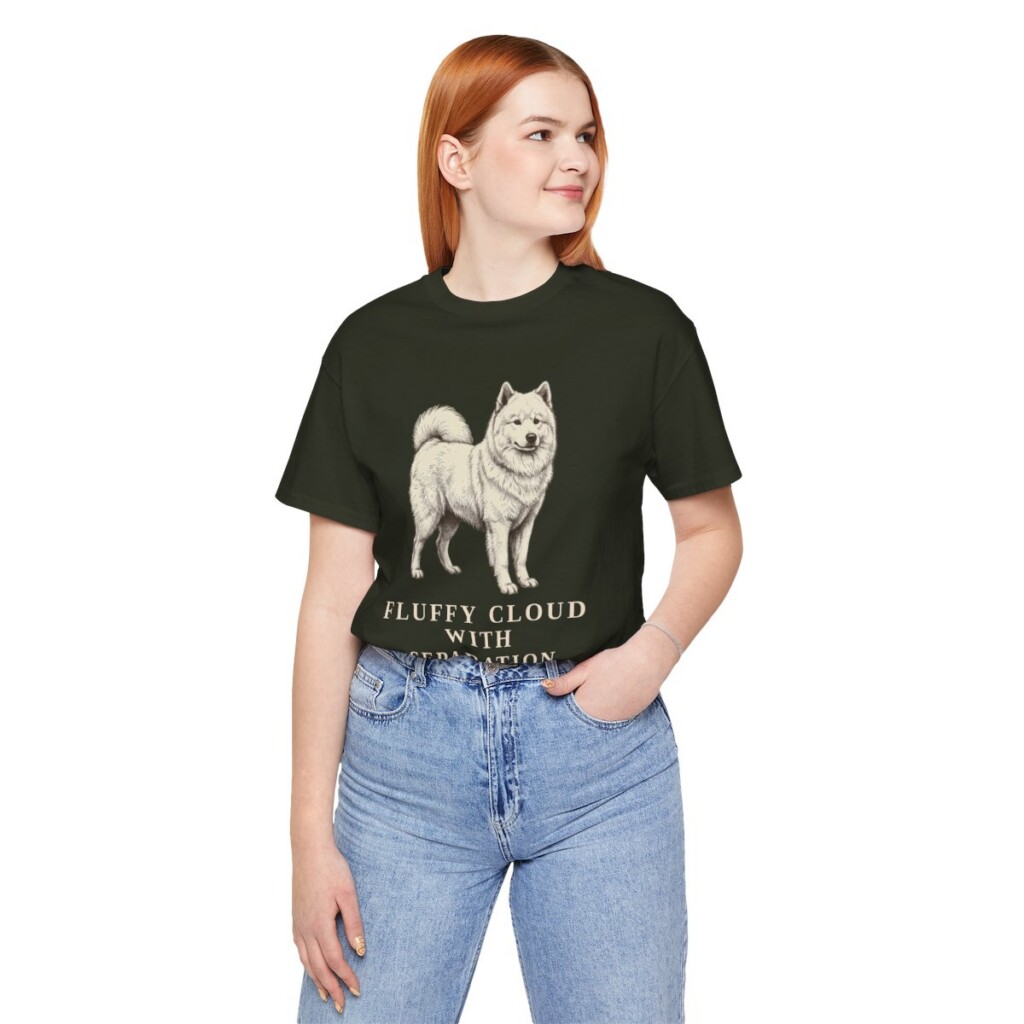 Samoyed Humor Shirt, Vintage Dog Sketch Tee, Dog Humor Gift