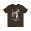 Schnauzer Dad Shirt, Vintage Dog Sketch Tee, Dog Dad Gift Schnauzer Dad Shirt, Vintage Dog Sketch Tee, Dog Dad Gift
