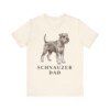 Schnauzer Dad Shirt, Vintage Dog Sketch Tee, Dog Dad Gift Schnauzer Dad Shirt, Vintage Dog Sketch Tee, Dog Dad Gift