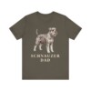 Schnauzer Dad Shirt, Vintage Dog Sketch Tee, Dog Dad Gift Schnauzer Dad Shirt, Vintage Dog Sketch Tee, Dog Dad Gift