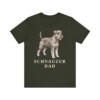 Schnauzer Dad Shirt, Vintage Dog Sketch Tee, Dog Dad Gift Schnauzer Dad Shirt, Vintage Dog Sketch Tee, Dog Dad Gift