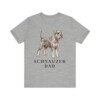 Schnauzer Dad Shirt, Vintage Dog Sketch Tee, Dog Dad Gift Schnauzer Dad Shirt, Vintage Dog Sketch Tee, Dog Dad Gift