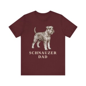 Schnauzer Dad Shirt, Vintage Dog Sketch Tee, Dog Dad Gift