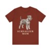 Schnauzer Mom Shirt, Vintage Dog Sketch Tee, Dog Mom Gift