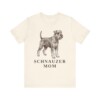 Schnauzer Mom Shirt, Vintage Dog Sketch Tee, Dog Mom Gift